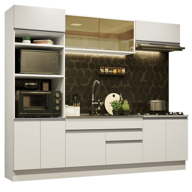 Cocina Integral 270cm Glamy Madesa 10 Blanco