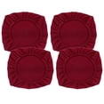 thumbnail image 4 of de asiento de silla de comedor Jacquard de 4 piezas Funda de asiento de silla de escritorio de oficina Borgoña_M Yotijar Funda de asiento de silla de comedor, 4 of 10
