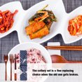 thumbnail image 4 of serony Cutlery Set Portable Washable Reusable Hydration Polishing Kids Children Chopstick School Chopstick Fork Spoon Flatware with Storage Bag Type 4, 4 of 7
