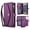 Purple, variant on Poweltek Magnetic Crossbody Zipper Wallet Card Pocket Case for Samsung Galaxy S26 Ultra, Shockproof 2-in-1 Detachable Card Slots PU Leather RFID Blocking Wrist Strap Cover, Purple