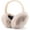 Beige, variant on Winter Faux Fur Foldable Earmuffs Cute Fuzzy Ear Muffs for Women