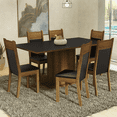 thumbnail image 2 of Juego de Comedor Mesa con 6 Sillas Madesa Augusta Negro/Marrón, 2 of 11