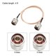 thumbnail image 2 of N Macho a N Macho Ultra Baja Pérdida RG316 Coaxial Cable 50 Ohm 4Pies, 2 of 5