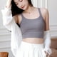 thumbnail image 5 of Hermoso chaleco pequeño con tirantes en la espalda para mujer, ropa interior fina de verano para uso exterior con almohadilla para el pecho, parte superior interior sin tirantes en blanco y, 5 of 6