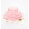 thumbnail image 2 of Dalrosia Women Hats Tea Party Organza Church Wedding Dress Hats Summer Fascinators Hats Girl Elegant Fair Lady Headwear, 2 of 3