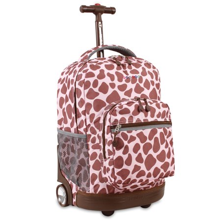 UPC 837309000048 product image for J World  New York Sunrise 18-inch Rolling Backpack - Pink Zulu | upcitemdb.com