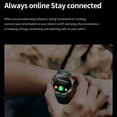 thumbnail image 2 of E EYAFA GPS Sports Smart Watches with LED Flashlight Compass, IP68 Waterproof,1.43" AMOLED Screen Fitness Tracker for iPhone Android-Orange, 2 of 20