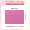 thumbnail image 2 of Uxcell 24ack A2 Envelopes, Self Seal Pink Invitation Envelopes for Postcard Wedding Cards, 2 of 6