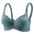 thumbnail image 4 of Noric Women's Thin Floral Lace Underwire Bra Adjustable Straps Lift stay-Sag Side Support Comfort Shaping Bustier, 4 of 8