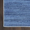 thumbnail image 4 of Nourison Nourison Washables 5'2" x 7' Blue Modern Indoor Non-Slip Flatweave Rug, 4 of 9
