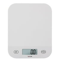 Taylor Digital Waterproof Kitchen and Food Scale with Grams & Ounces, White 11LB Capacity