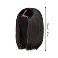 thumbnail image 4 of Short Bob Human Hair Wig, Glueless Lace Front with Baby Hair, Heat Resistant Straight Black Wig for Women, 4 of 9
