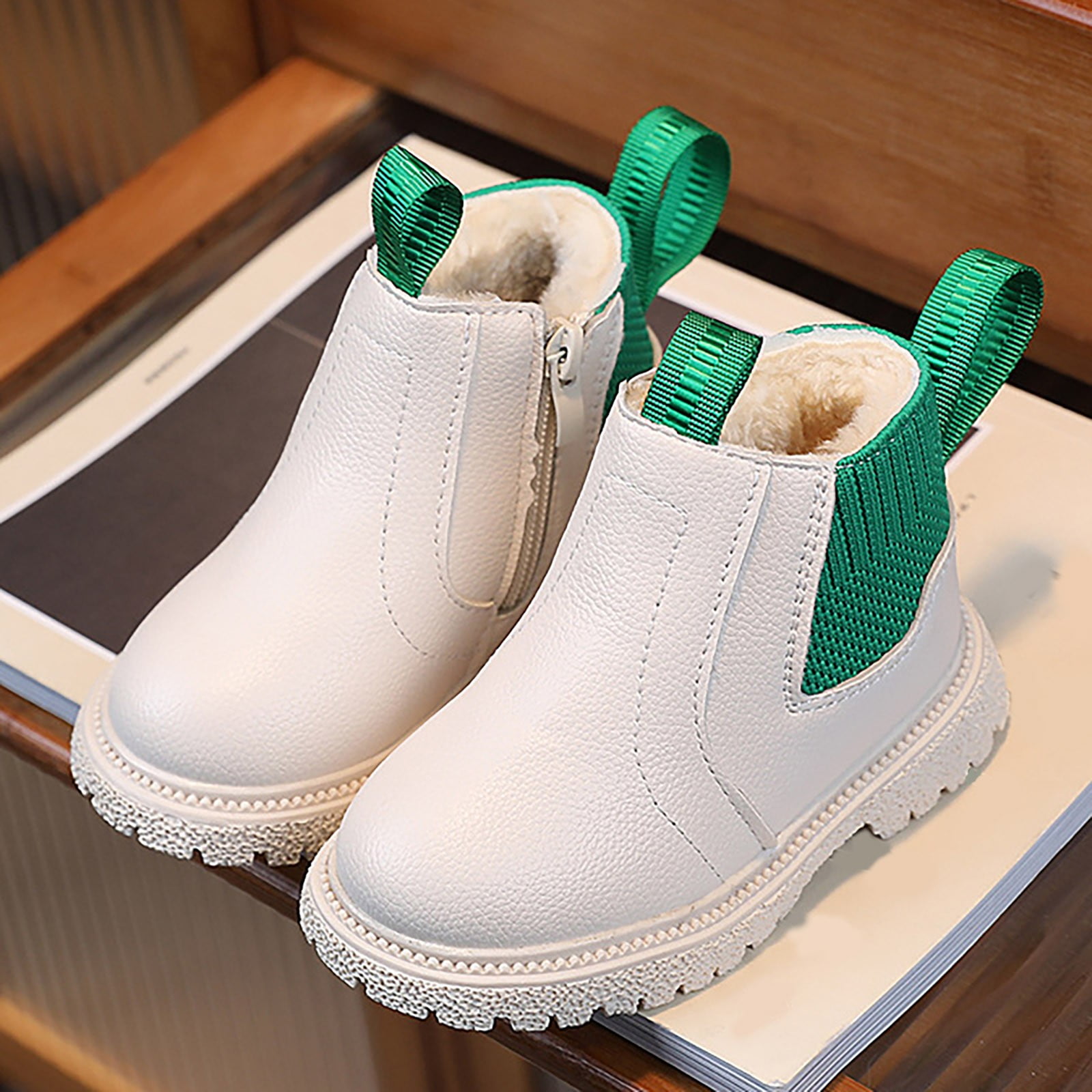 nsendm Girls Shoes Big Kid Female Girl Snow Boots Size 1 Boys and Girls Mesh Lace Shoes Fashion Mesh Lace Boots Non Slip Breathable Booties for