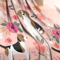 thumbnail image 3 of Pink Beagle and Flower Blanket,Comfortable Soft Flannel Throw Blanket,All Season,Warm Lightweight Blankets for Sofa Bed Couch Living Room Chair,30"x40"(80x100cm), 3 of 4
