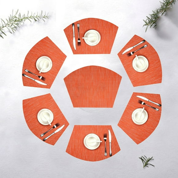 Wedge Shaped Placemats Round Dining Table