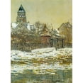 thumbnail image 2 of Monet, Claude 12x14 Black Ornate Wood Framed with Double Matting Museum Art Print Titled - The Church at Vetheuil 1879, 2 of 4