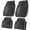 Black, variant on Shining Glitter Car Floor Mats 3D Leather Waterproof All Weather Universal Trim to Fit Anti-Slip Safety Light Easy Clean Install Fit for SUV Truck Auto Sedan Van 4 Piece Black Glitter