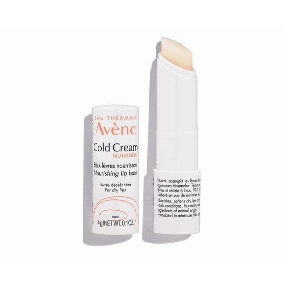 Avene Cold Cream Nutrition Nourishing Lip Balm - Hydrate and Soothe Dry, Chapped Lips, 0.1 oz