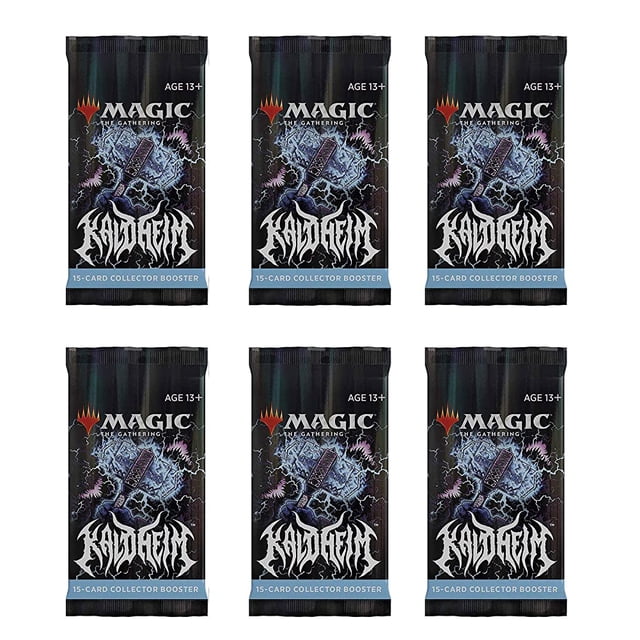 6 Packs Magic: The Gathering Collector Booster Pack Lot MTG Kaldheim