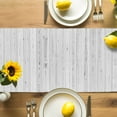 thumbnail image 4 of Kitchen Dinnerware Table Runner, Knife Fork Spoon Tableware Wood Grain Kitchen Table Runners Dress Scarves for Table Decorations Party/Restaurant/Indoor Outdoor Use, 13x72in, 4 of 9