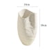 thumbnail image 2 of Jarrón de cerámica blanca con relieve de hojas, adorno hidropónico for flores frescas, 2 of 7