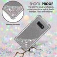 thumbnail image 2 of Funda para Samsung Galaxy S10e con purpurina líquida transparente, brillante, cristal transparente, arena movediza, funda de silicona TPU - rosa claro para, 2 of 2