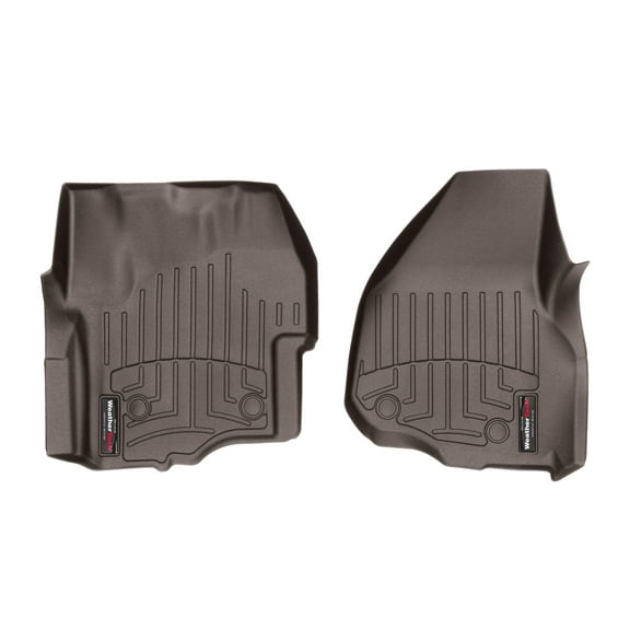 WeatherTech Custom Fit FloorLiners compatible with 2012-2012 Ford Super Duty - 1st Row (Driver & Passenger), Cocoa