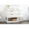 thumbnail image 2 of Elegant Decor Larkin 48" MDF Single Bathroom Vanity with Backsplash in White, 2 of 8