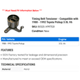 thumbnail image 2 of Timing Belt Tensioner - Compatible with 1988 - 1992 Toyota Pickup 3.0L V6 1989 1990 1991, 2 of 2