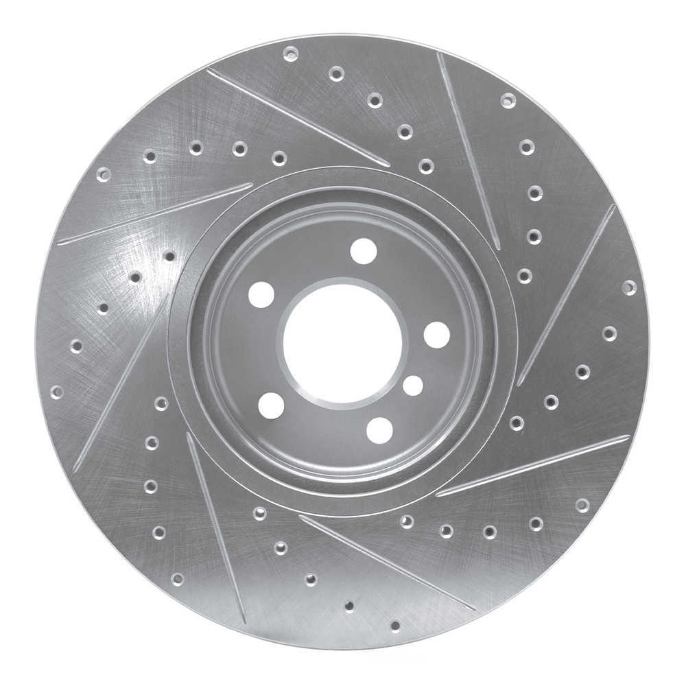 Dynamic Friction Company 631-31145L DFC Brake Rotor - Drilled And Slotted - Silver