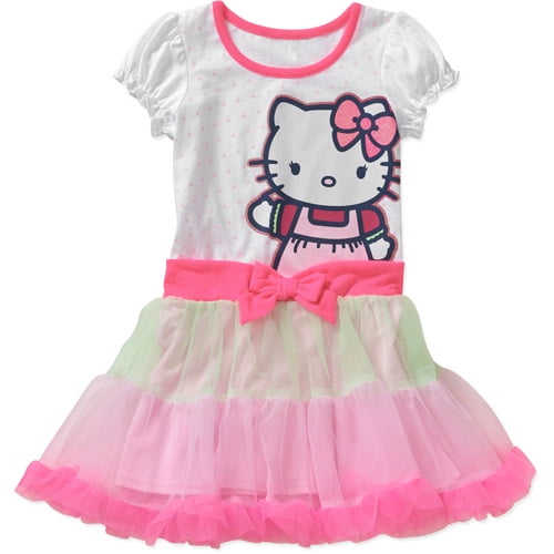 Dress Hello Kitty with glitter detail print 12 months5 years  Alouette   Βρεφικά  Παιδικά Ρούχα