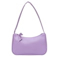 thumbnail image 2 of Bolsa para axilas de piel sintética suave para mujerbolso de hombro informal de color sólido (púrpura) Ehuebsd Para estrenar, 2 of 9