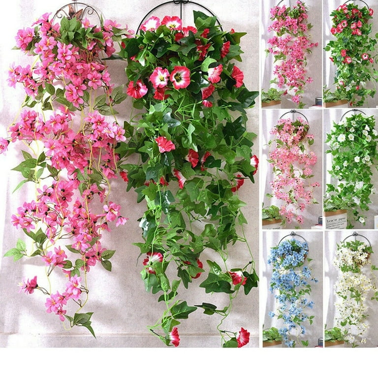 Artificial hanging 2024 flowers online