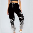 thumbnail image 2 of Pantalones Para Mujer Moda Casual Estampados Pantalones de Cintura Elástica Pantalones Largos Y Rectos Pantalones de Chándal Odeerbi  ODB126316, 2 of 5