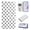 White, variant on for iPhone Air Wallet Case, PU Leather + TPU Phone Cover with Wave Point Pattern, 3 Card Slots & Cash Pocket Kickstand Magnetic Clasp Full Body Protection Girls Boys Phone Cover, White