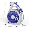 thumbnail image 6 of Retractable Garden Hose Reel 1/2 Inch x 50 FT | Heavy Duty Rewind Wall Mount Hose Holder with 10-  Nozzle for Garden Watering,  & Boat Washing, Pet Cleaning, 6 of 6