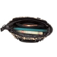 thumbnail image 6 of Single Shoulder Bag Rivet Bag 7.48×7.48×3.94in Removable Shoulder Belt Can Be Held Or Diagonal Across A Variety Of Matching Styles Leopard Skin Print Style Darkgreen_4, 6 of 6