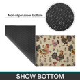 thumbnail image 6 of Beige Chicken Folk Pattern Kitchen Rugs Sets Of 2,Anti Fatigue Kitchen Mat Rugs Non Slip Washable,Decorative Kitchen Floor Mats for Kitchen,Sink,Laundry,17"x30"+17"x47", 6 of 7