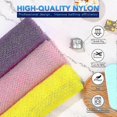 thumbnail image 2 of 3 Pieces African Bath Sponge Sponge Exfoliating Shower Body Scrubber Back,great For Daily Use(pink Yellow Purple), 2 of 5