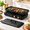 Double Induction Cooktop with Griddle Pan, variant on Double Induction Cooktop with Knob Control, Portable Countertop Burner with 1800W Power