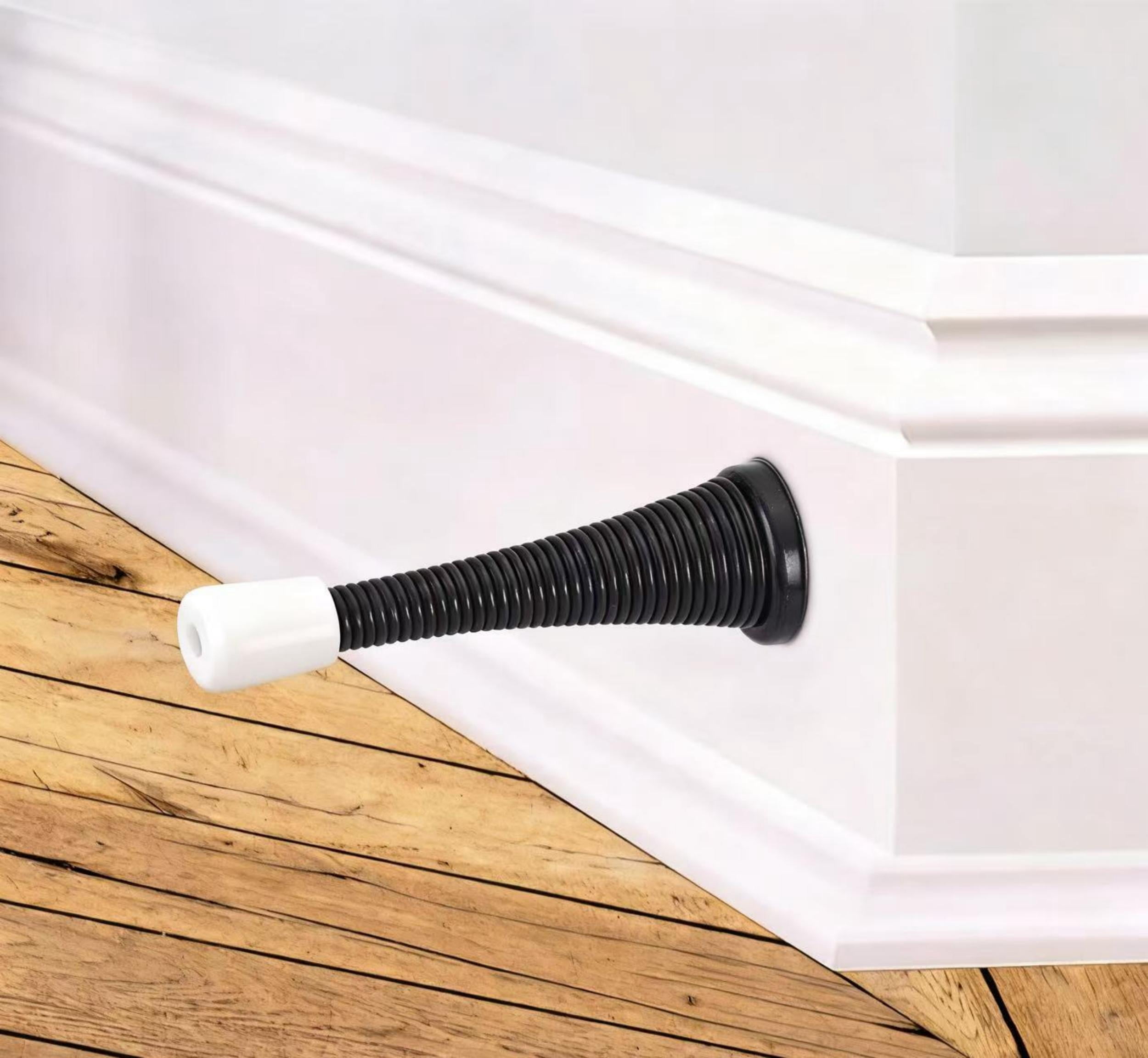 Hyper Tough New Steel Spring Doorstop, Oil Rubbed Bronze, 2 Pack, 0.795 X 2.9 X 0.795 inch