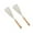White, variant on 2Pack Cooking Spoon For Nonstick Cookware, Silicone Spatula Spoon - Bpa-Free Matte Silicone & Wooden Handle, Heat-Resistant For Mixing, Scooping, Scraping And Serving, Safe For Pots Pans Skillets