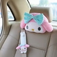 thumbnail image 3 of Cute Car Pillow Baby Car Headrest Neck Pillow Cartoon Black Devil Plush Car Seat Cushion Kids Headrest Car Accessor, 3 of 4