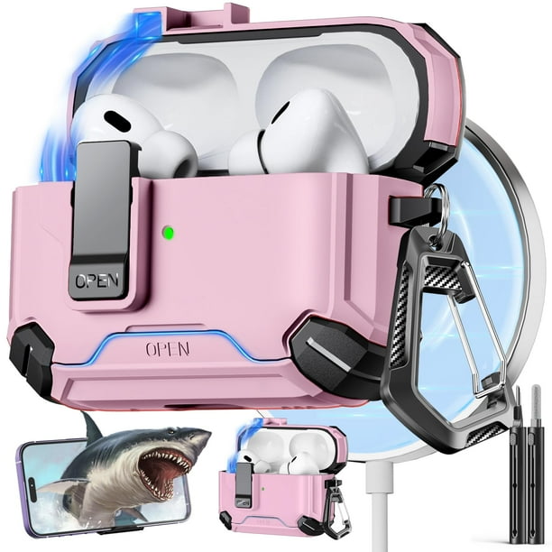Funda con soporte de teléfono y kit de limpieza para AirPods Pro