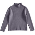 thumbnail image 5 of Ashirexll Girls Long Sleeve Shirts Ribbed Mock Neck Knit Pullover for Little Girls Fall Winter Layer 0-12 Years, 5 of 7