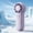 Purple, variant on CYMMPU High Flow Pocket Fan Usb Battery Dual Power Foldable Body for City Errands, Hiking Trails and Mall Shopping Sprees