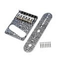 thumbnail image 3 of MERIGLARE Saddle Bridge Plate Replacement Part Sturdy Carved Pattern 3 Way Switch Control Plate for Electric Guitars silver, 3 of 9