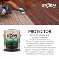thumbnail image 5 of Storm System Protector Semi-Transparent Stain and Sealer, Sienna, 1 Gallon, 5 of 9