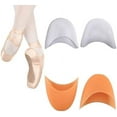 thumbnail image 3 of Un par de plantillas profesionales de silicona suave para zapatillas de ballet, adecuadas para niñas y bailarinas, de color blanco., 3 of 5