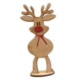 thumbnail image 4 of Decoración navideña de renos para interiores, figuras navideñas, decoración de escritorio con ciervos navideños L, 4 of 9